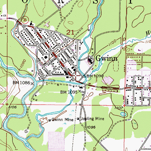 Topographic Map of Peter Nordeen Park, MI