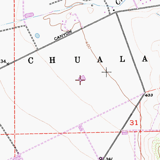 Topographic Map of Chualar, CA