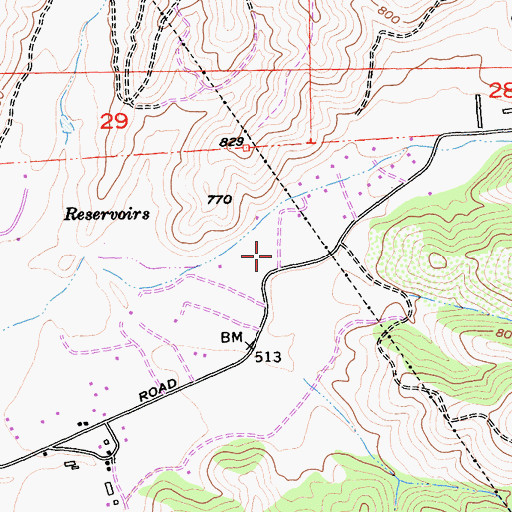 Topographic Map of Chualar Canyon, CA