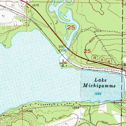 Topographic Map of Sam Cohodas Historical Marker, MI