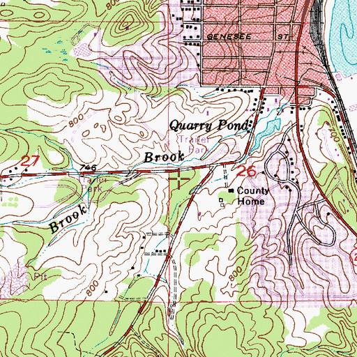 Topographic Map of Old Catholic Cemetery, MI