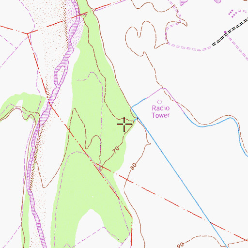 Topographic Map of Chualar Creek, CA