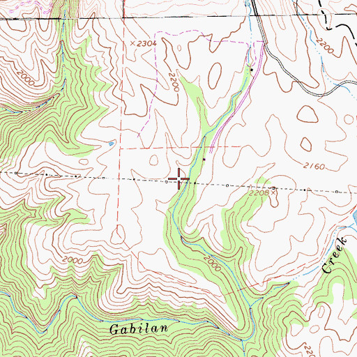 Topographic Map of Cienega Del Gabilan, CA