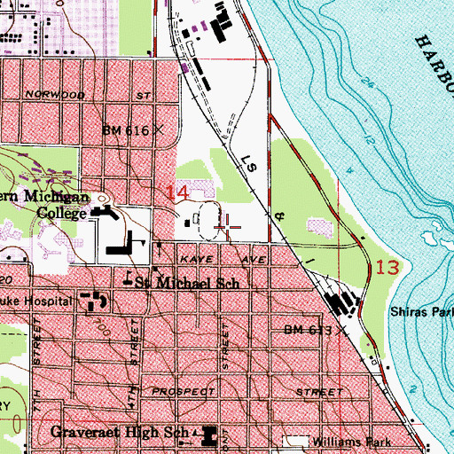 Topographic Map of Berry Events Center, MI