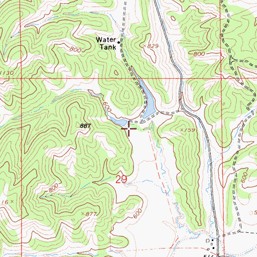 Topographic Map of Clark Valley, CA