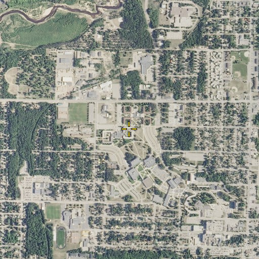 Aerial/Satellite Image of Halverson Hall, MI