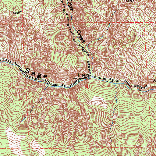 Topographic Map of Clear Creek, CA