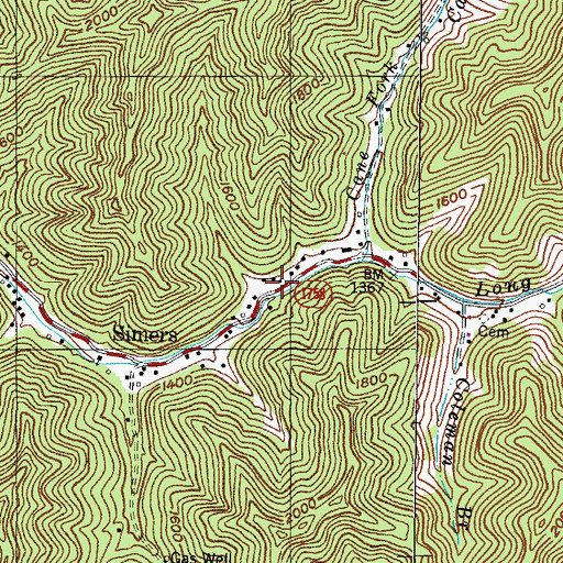 Topographic Map of Long Fork School (historical), KY
