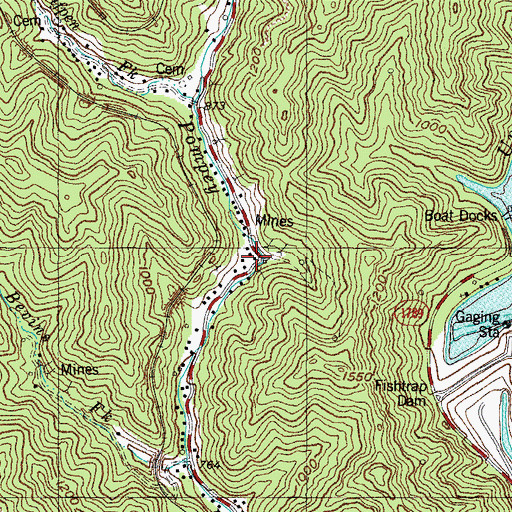 Topographic Map of Lower Pompey School (historical), KY