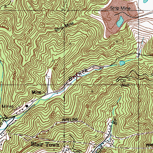 Topographic Map of Pikeville Sportsman Club, KY