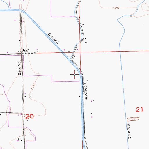 Topographic Map of Colony Main Canal, CA