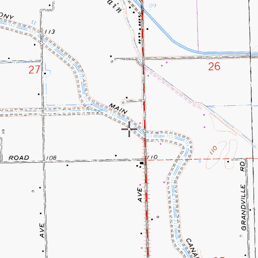 Topographic Map of Colony Main Canal, CA