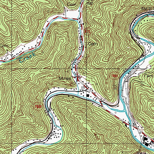 Topographic Map of School Number 151 (historical), KY
