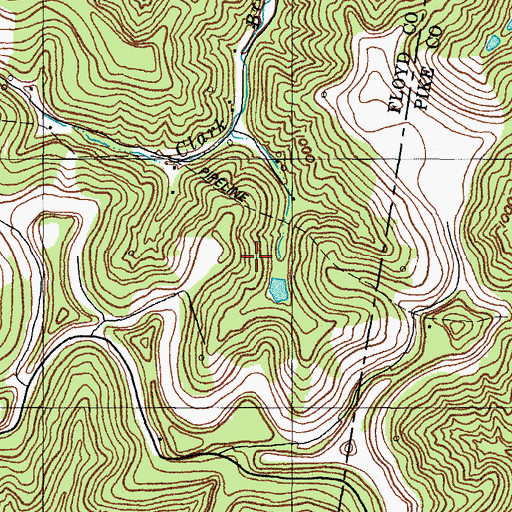 Topographic Map of Sharondale Railroad Station (historical), KY