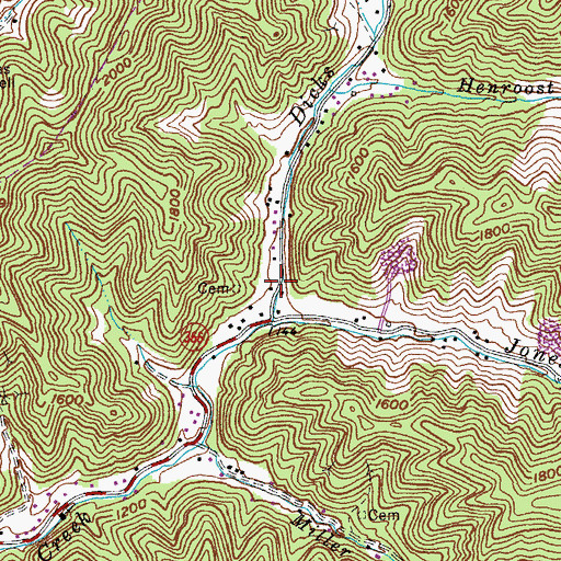 Topographic Map of Steele Post Office (historical), KY