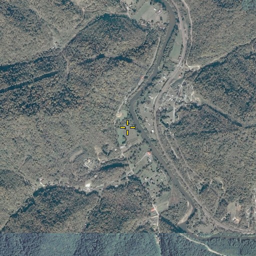 Aerial/Satellite Image of Stringtown School (historical), KY