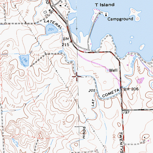 Topographic Map of Cometa Lateral, CA