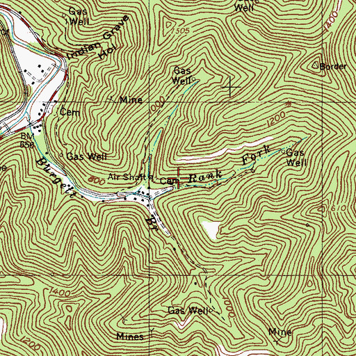 Topographic Map of Tandy Sester Alley Cemetery, KY