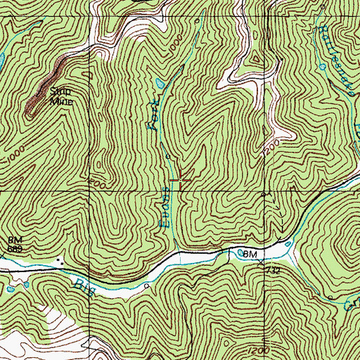 Topographic Map of The Devils Bow (historical), KY