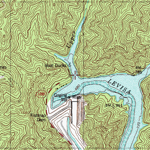 Topographic Map of Upper Pompey School (historical), KY