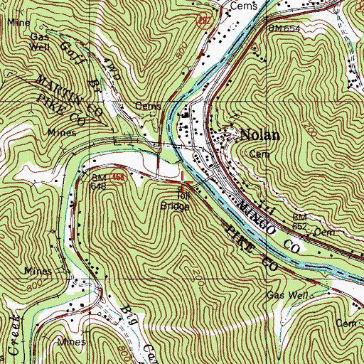 Topographic Map of White Post Office (historical), KY