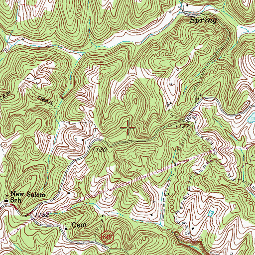 Topographic Map of Fairview Cemetery, KY