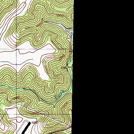 Topographic Map of Spicewood Hollow, KY