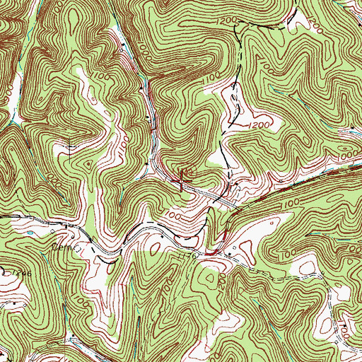 Topographic Map of Deep Cut, KY