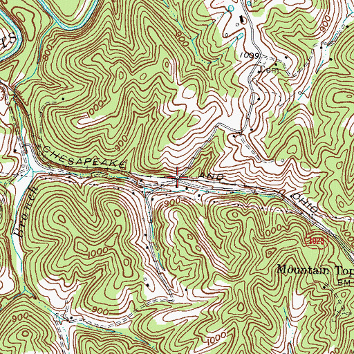Topographic Map of Holland Railroad Stop (historical), KY