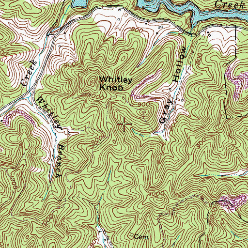 Topographic Map of Clifty (historical), KY