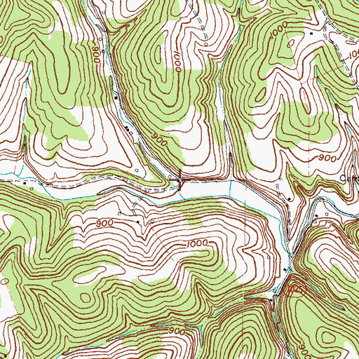 Topographic Map of Prater Post Office (historical), KY