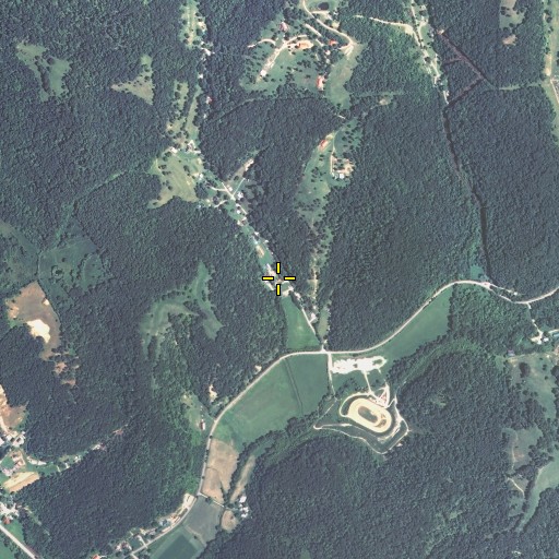 Aerial/Satellite Image of Partlow Post Office (historical), KY