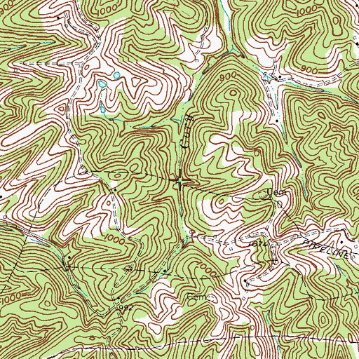 Topographic Map of Coreys Branch School (historical), KY
