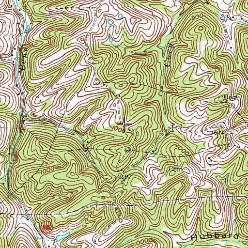 Topographic Map of Bens Run School (historical), KY