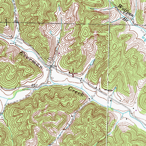 Topographic Map of Spicy School (historical), KY