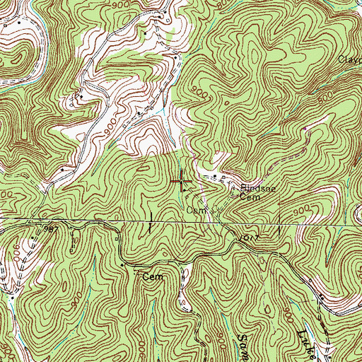Topographic Map of Rattlesnake School (historical), KY
