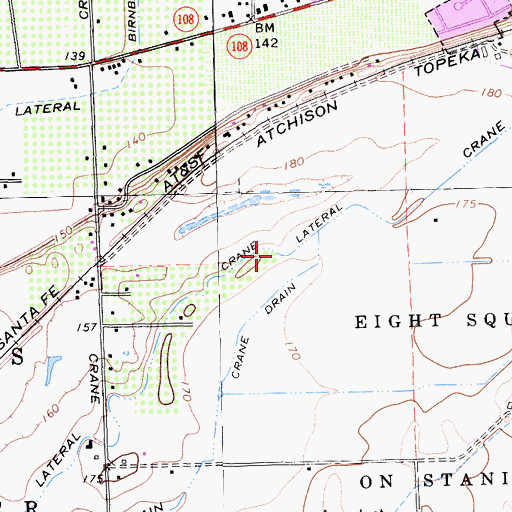Topographic Map of Crane Lateral, CA