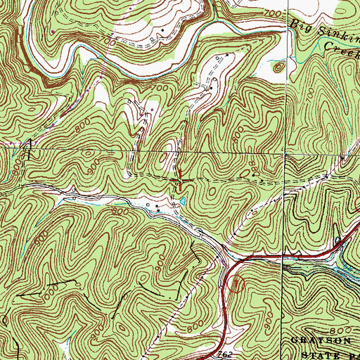 Topographic Map of Maddox School (historical), KY