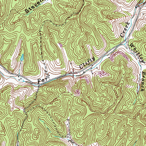 Topographic Map of Clifty School (historical), KY