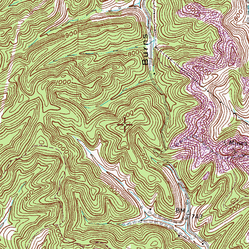 Topographic Map of Mayo Hill, KY
