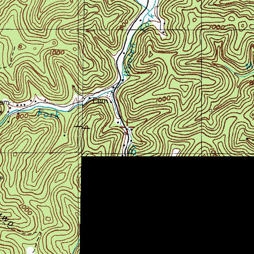 Topographic Map of Apple Tree Branch, KY