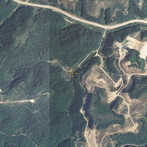 Aerial/Satellite Image of Big Branch Beech Fork, KY