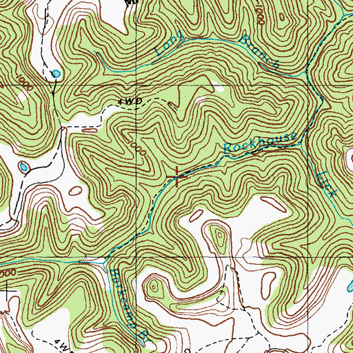 Topographic Map of Shanty Branch, KY
