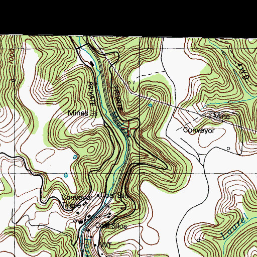 Topographic Map of Spruce Hollow, KY