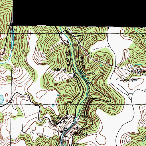 Topographic Map of Stable Hollow, KY