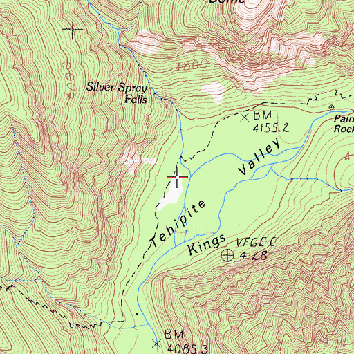 Topographic Map of Crown Creek, CA