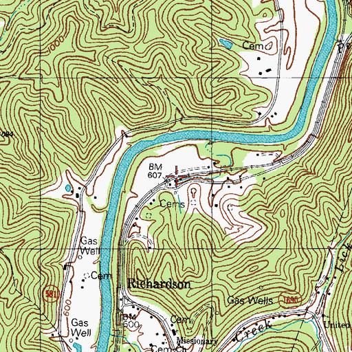 Topographic Map of Brows Defeat (historical), KY