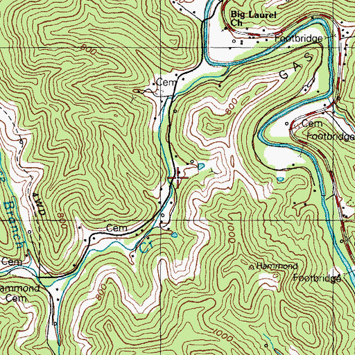 Topographic Map of Laurel (historical), KY