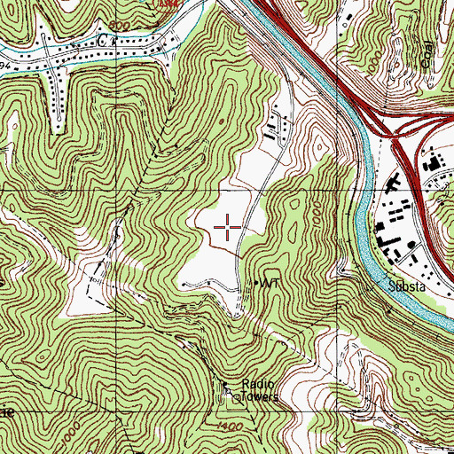 Topographic Map of Bob Amos Park, KY