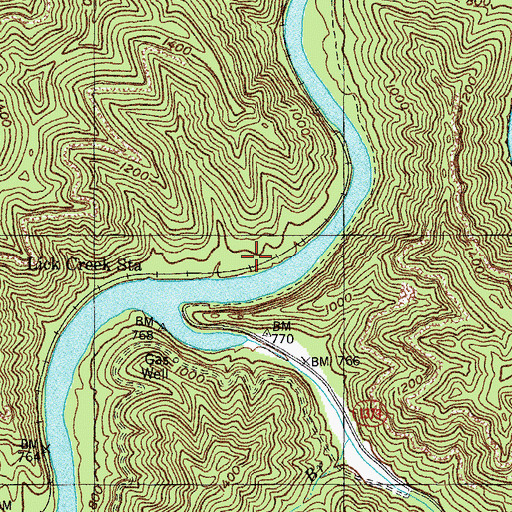 Topographic Map of Good Cemetery, KY